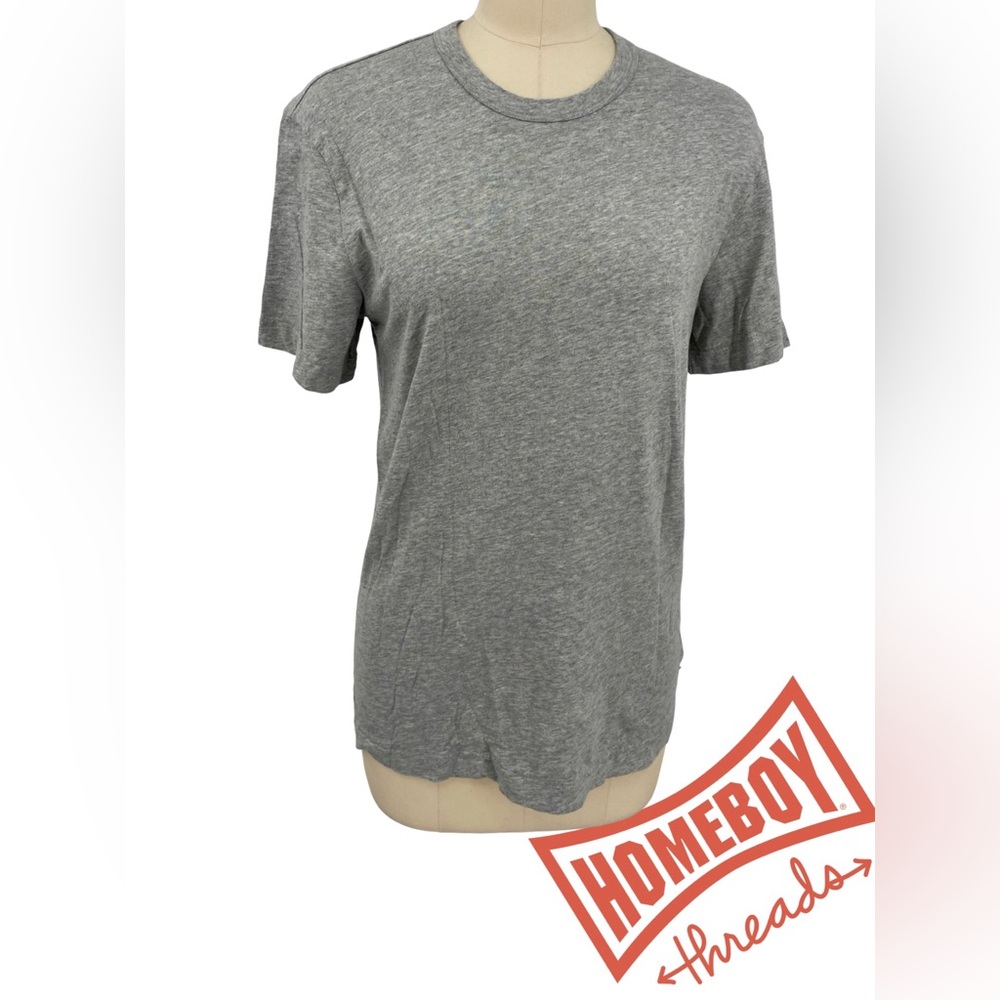 James Perse Light Gray Cotton Tee